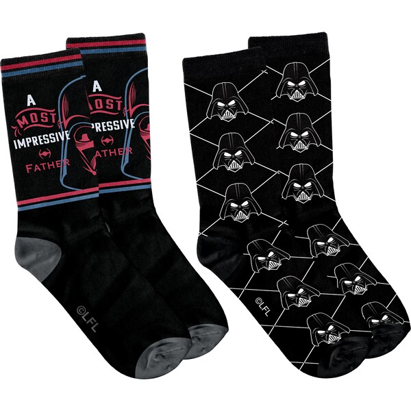 Father's Day Darth Vadar Socks 2 pack