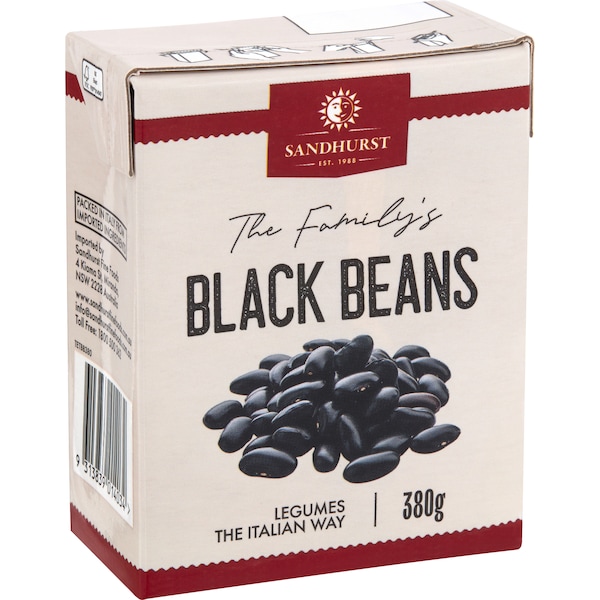 Sandhurst Black Beans 380g