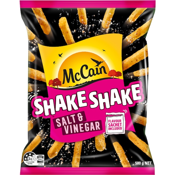 McCain Shake Shake Fries Salt & Vinegar 500g