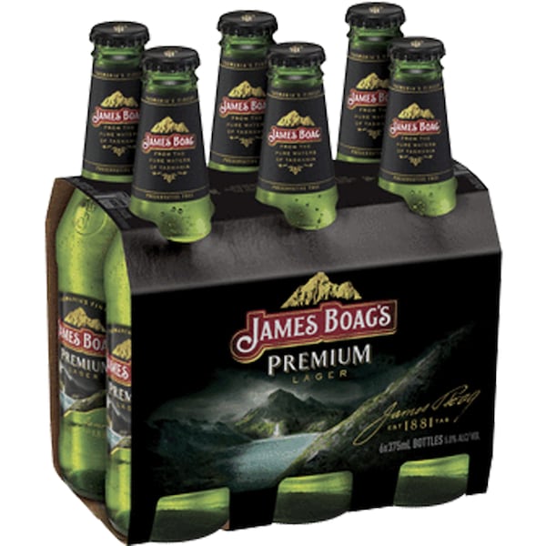 James Boag's Premium Lager Bottles 375mL x 6 pack