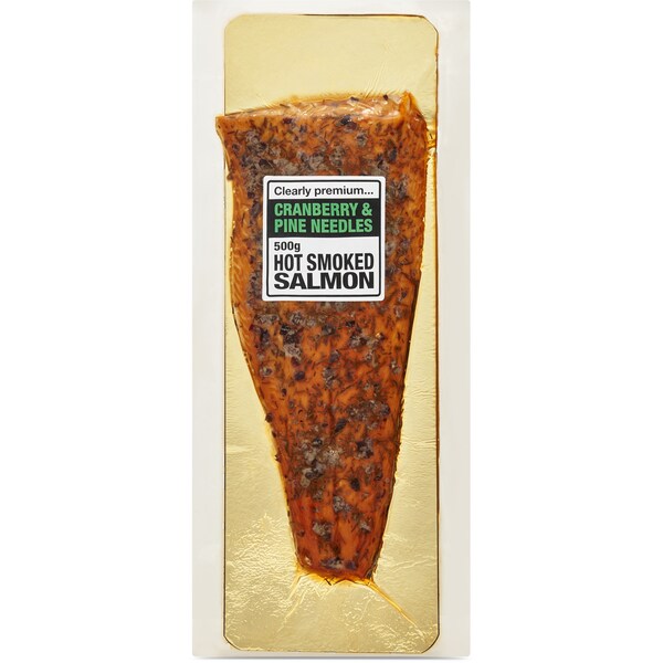 Clearly Premium Cranberry & Pine Needles Hot Smoked Salmon 500g