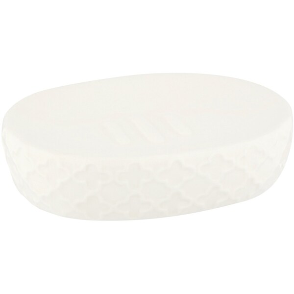 Inspire Ceramic Soap Dish White Each
