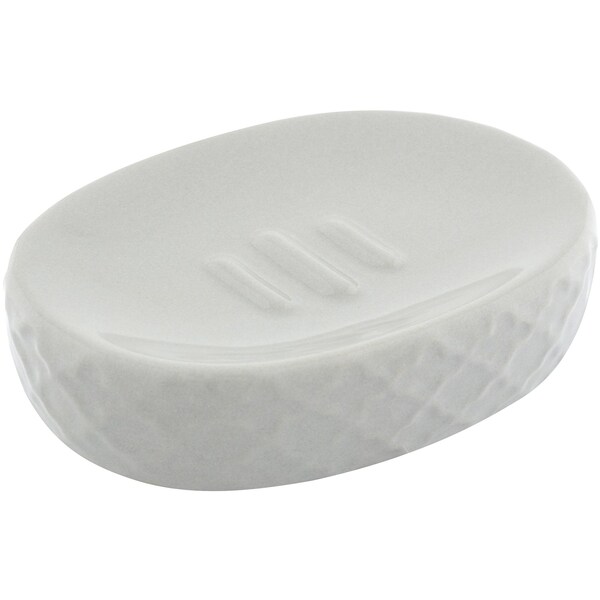 Inspire Ceramic Soap Dish Grey Each