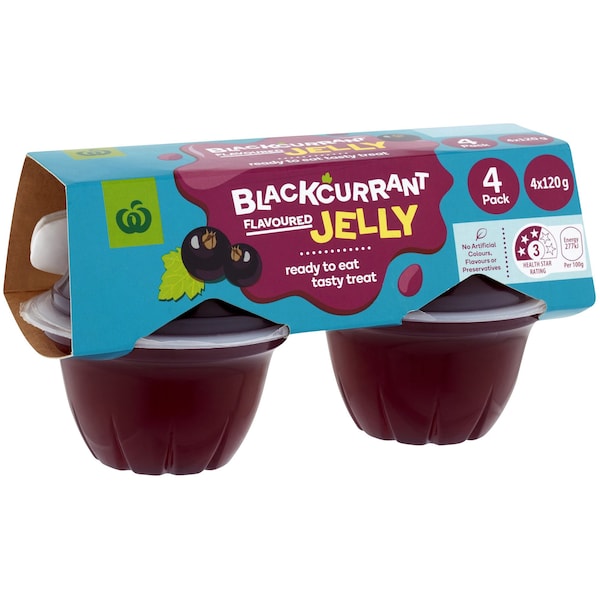 Woolworths Blackcurrant Jelly 4 pack