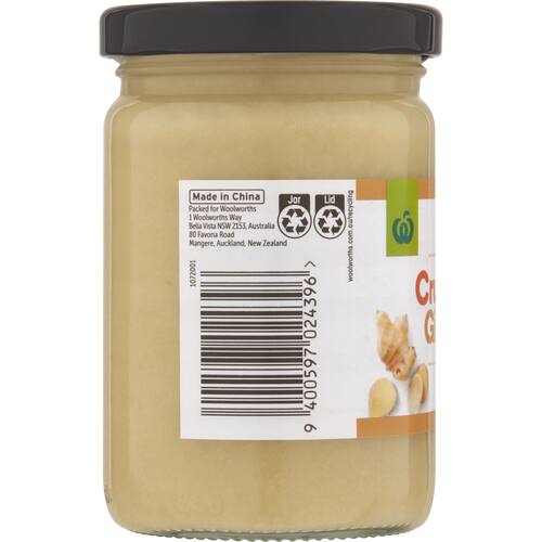 Woolworths Crushed Ginger 230g bunch