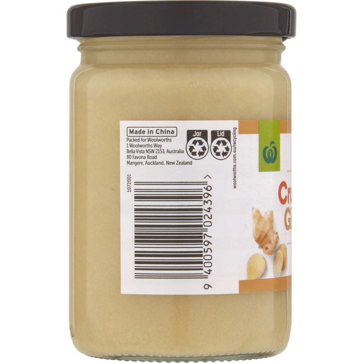 Woolworths Crushed Ginger 230g bunch