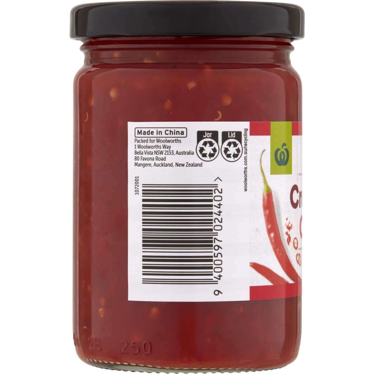 Woolworths Crushed Chilli 230g bunch