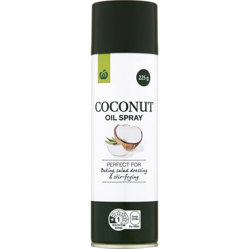 Woolworths Coconut Oil Spray 225g bunch