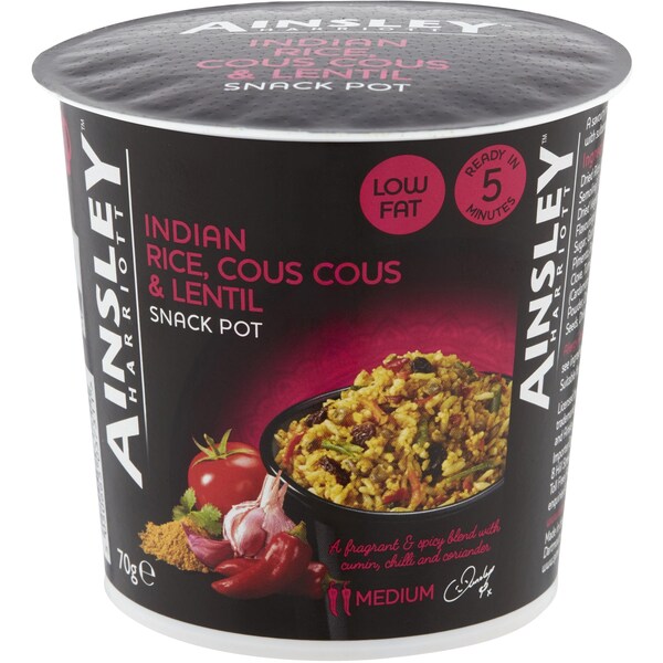 Ainsley Harriot Snack Pot Indian 70g