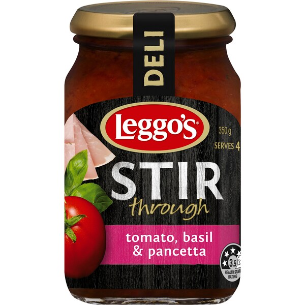 Leggo's Stir Through Tomato Basil & Pancetta 350g
