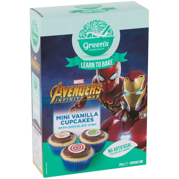 Green's Learn To Bake Kids Disney Marvel Cupcake 215g
