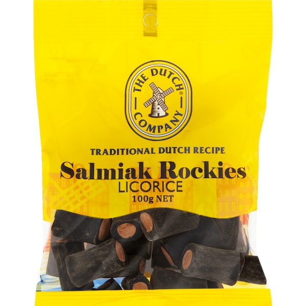 The Dutch Company Salmiak Rockies Licorice 100g