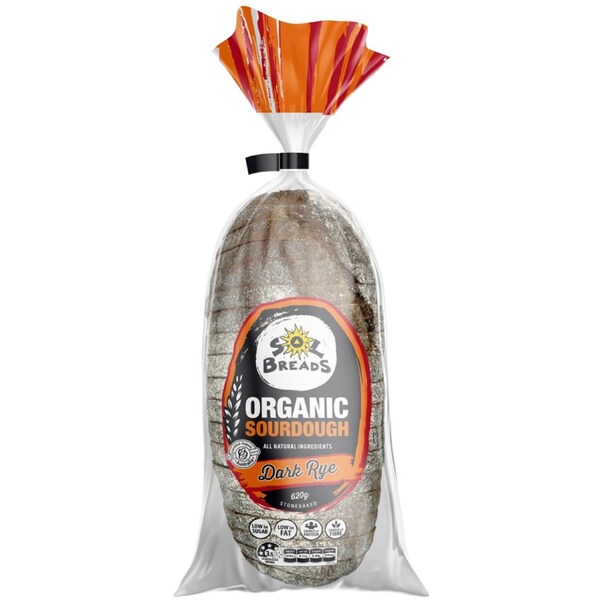 Sol Organic Sourdough Dark Rye 620g