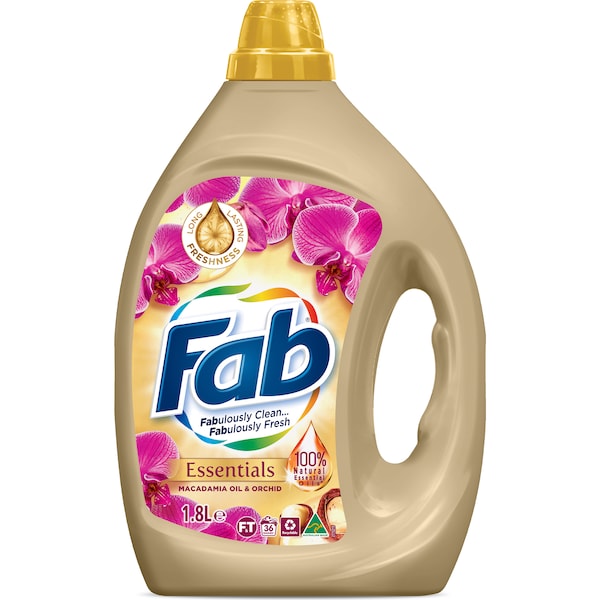 Fab Essential Oils Laundry Detergent Liquid Orchid 1.8l