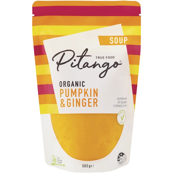 Pitango Organic Pumpkin & Ginger Soup 500g