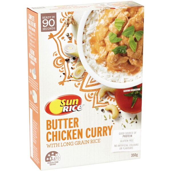 Sunrice Butter Chicken Curry & Rice 350g