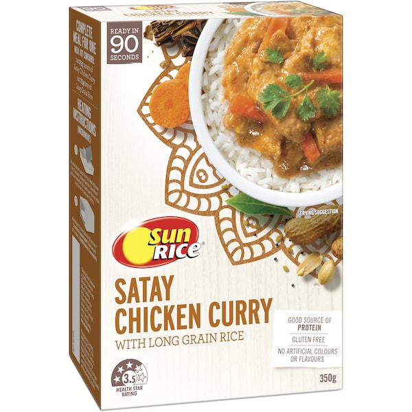 Sunrice Satay Chicken Curry & Rice 350g