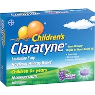 Claratyne Children's Hayfever Allergy Relief Antihistamine Tablets