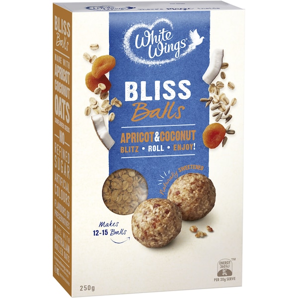 White Wings Bliss Balls Apricot & Coconut 250g