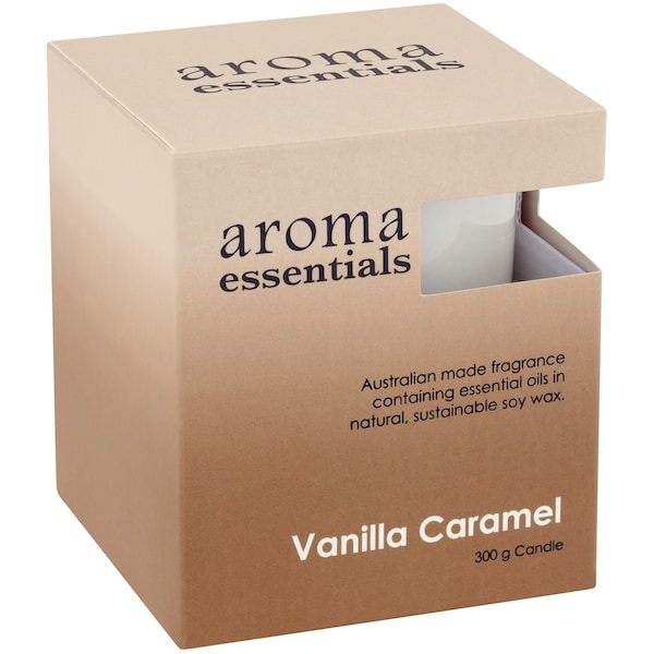 Aroma Essentials Vanilla Caramel Candle 300g