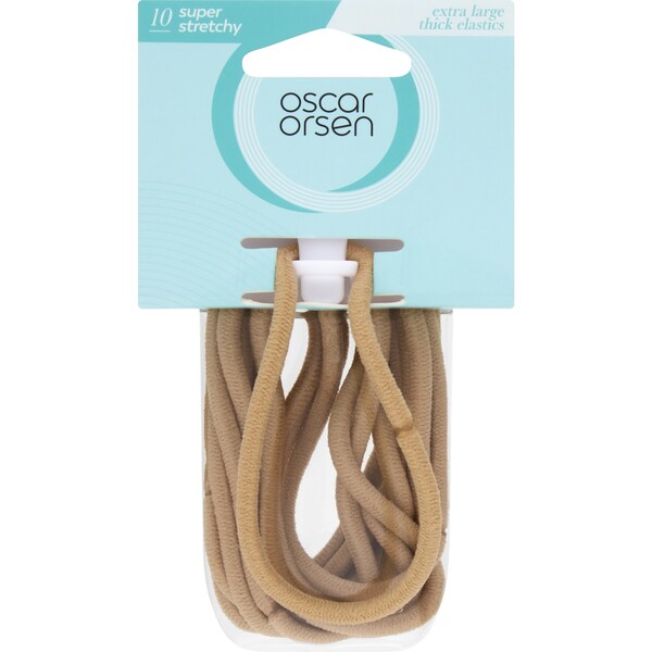 Oscar Orsen Extra Large Thick Elastics Blond 10 pack