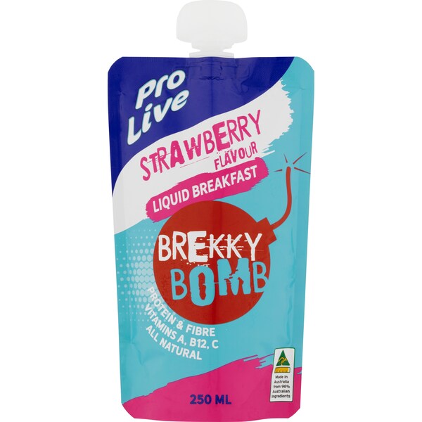 Pro Live Brekky Bomb Strawberry 250ml