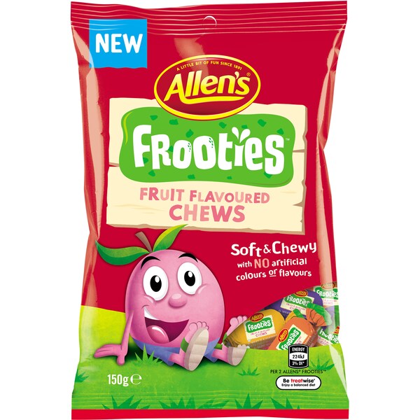 Allen's Frooties Chews Lollies Bag 150g