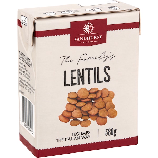 Sandhurst Lentils 380g
