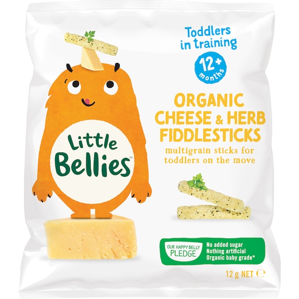 Little Bellies Organic Fiddlesticks Cheese & Herb 12g