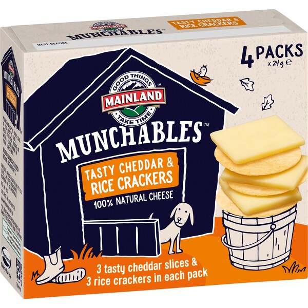 Mainland Munchables Rice Crackers 4 Pack