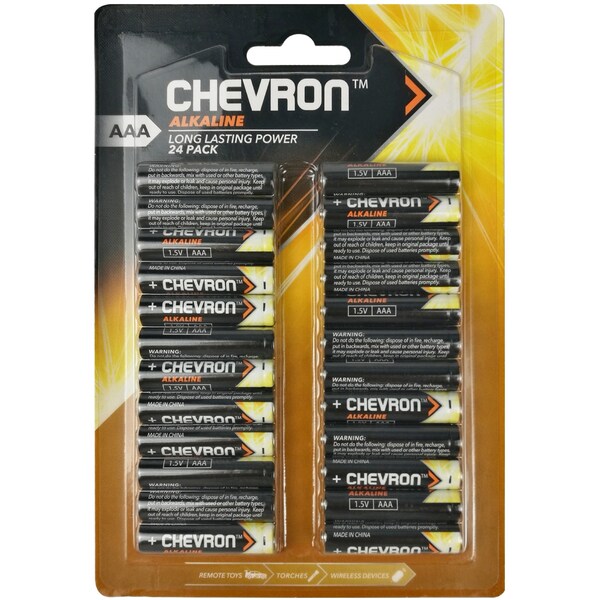 Chevron Alkaline Aaa 24 Pack