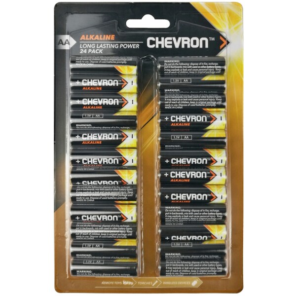 Chevron Alkaline Aa 24 Pack