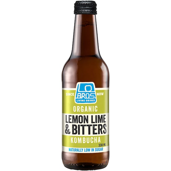 Lo Bros Live Fermented Lemon Lime & Bitters 330ml