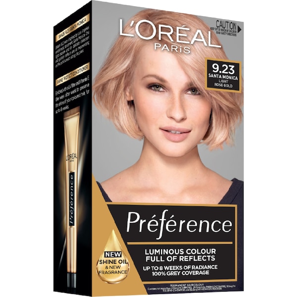 L'Oreal Paris Paris Preference 9.23 Light Rose Gold each