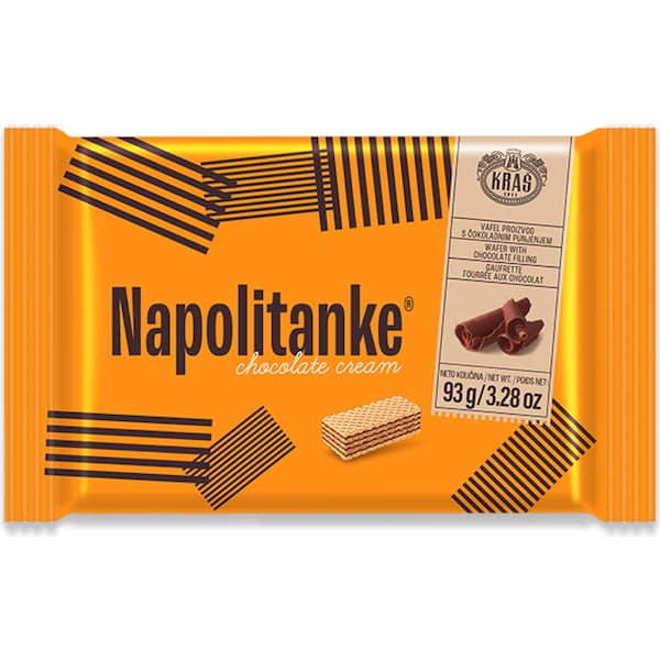 Kras Napolitanke Chocolate Cream Wafers 93g