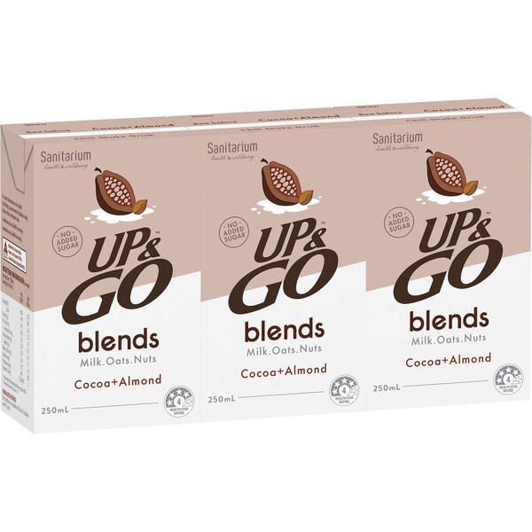 Up&Go Blends Cocoa + Almond 250mL x 3 pack
