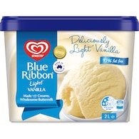 Blue Ribbon Light Vanilla Tub Fat Ice Cream Dessert Tub