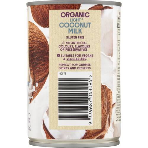 Macro Organic Light Coconut Milk 400ml bunch