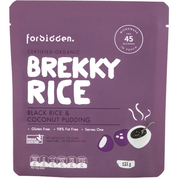 Forbidden Foods Brekky Black Rice & Coconut 125g