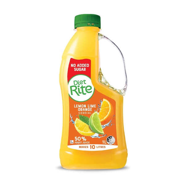Diet Rite Lemon Lime Orange 1L