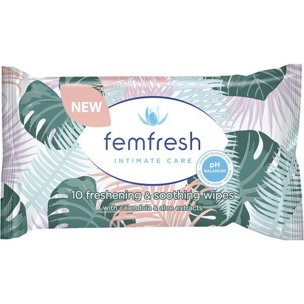 Femfresh Femfresh Pocket Wipes 10 pack