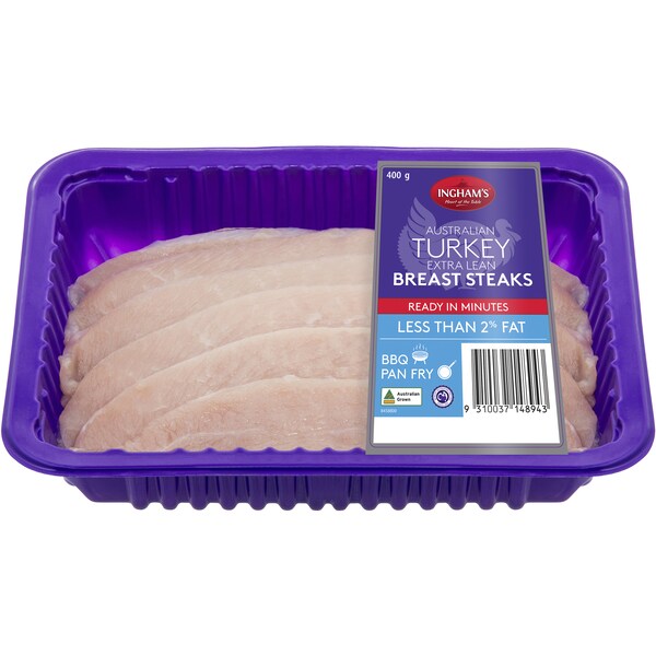 Ingham's Turkey Minute Steaks 400g - 550g
