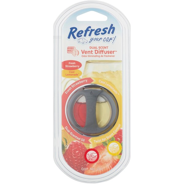 Refresh Your Car Diffuser Fresh Strawberry Cool Lemonade Each