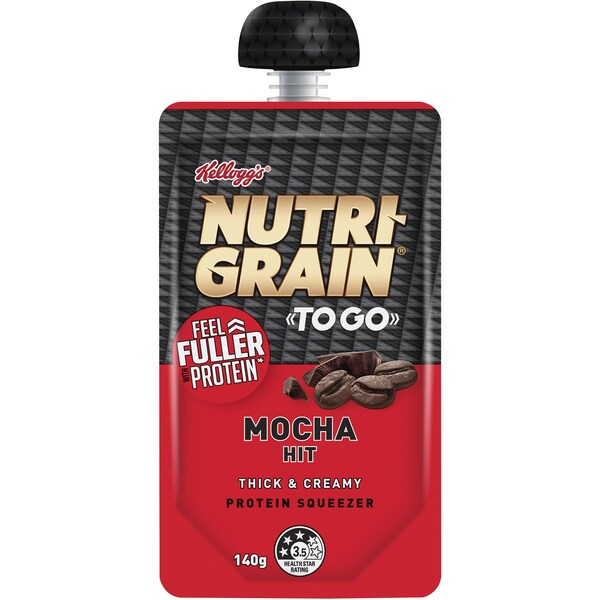 Kellogg's Nutri Grain To Go Mocha Squeeze 140g