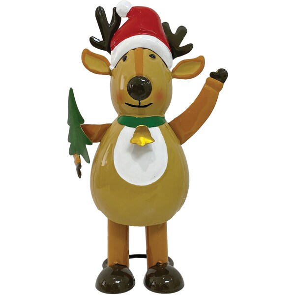 Mirabella Wobbling Metal Reindeer each