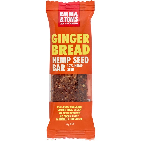 Emma & Tom's Gingerbread Hemp Seed Bar 35g