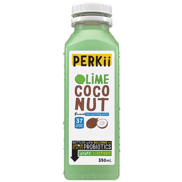 Perkii Probiotic Drink Lime & Coconut 350ml
