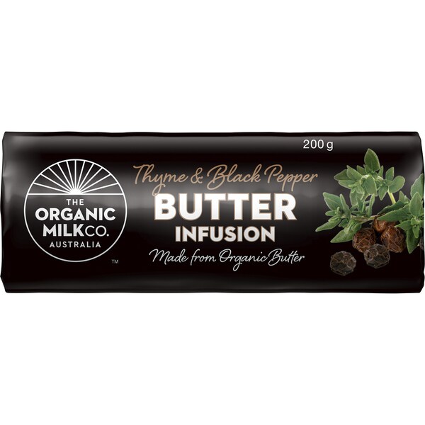 The Organic Milk Co. Thyme & Black Pepper Infused Butter Each