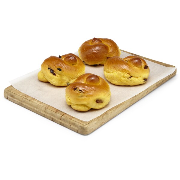 Woolworths Brioche Style Fruit Knot Roll 4 pack