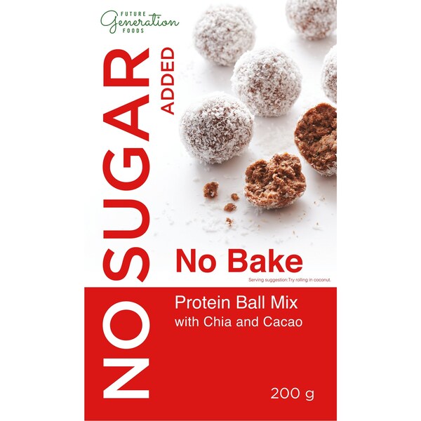 No Sugar Added Protein Ball Mix With Chia & Cacao 200g